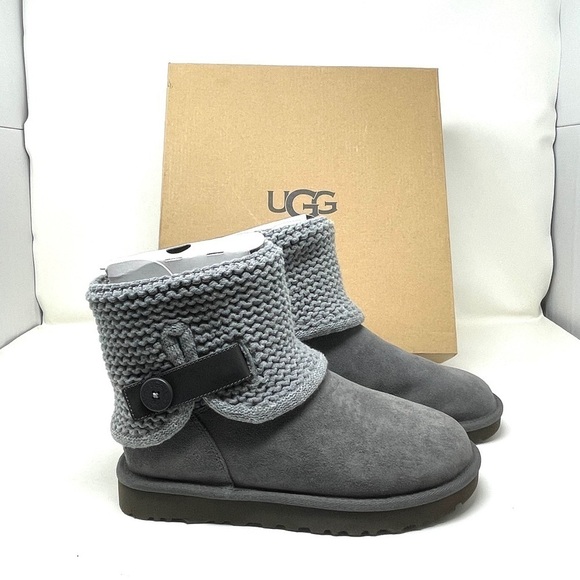Ugg Shaina Knit Cuff Suede Body Boot Size 7 NWB - Picture 10 of 11